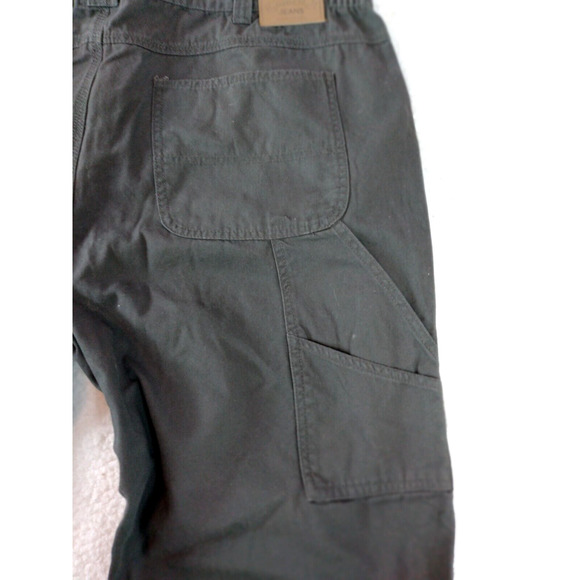 Duke Haband men's gray jeans carpenter side elastic waist size 42x 28.5" - Picture 9 of 16